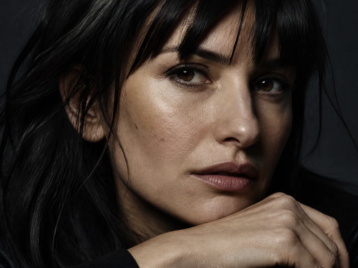 Photoreal close-up portrait with cinematic side light